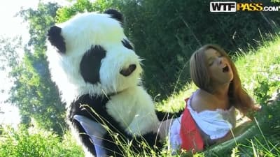 Furry porn dans la nature avec le petit chaperon